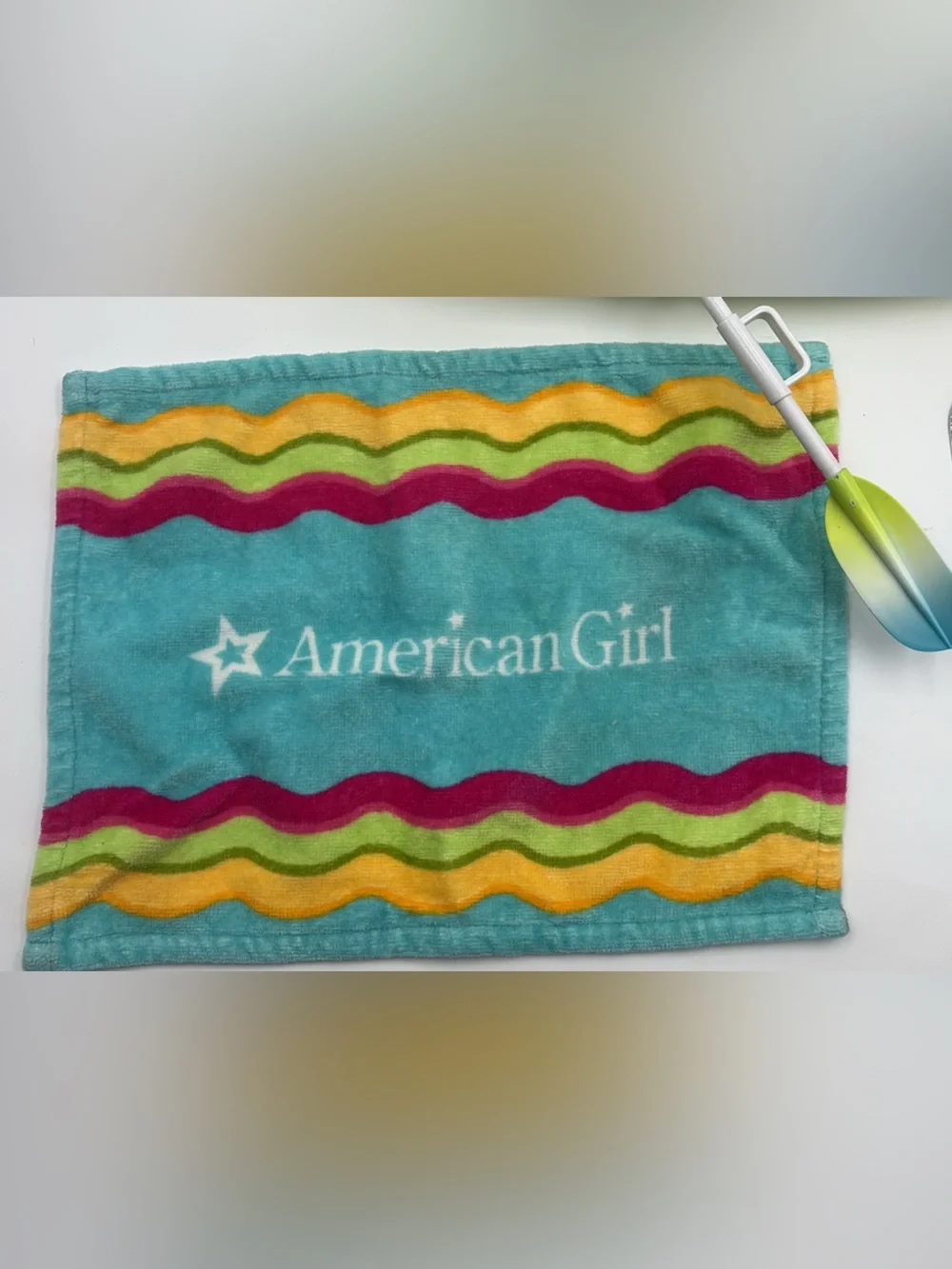 American Girl‎ Lea Ocean Kayak Set Retired Kayak Sail Paddle Chair Tow